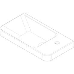 Fackelmann Keramik-Waschbecken 55 Cm Milano Weiß -Badezimmerbedarf Geschäft 480520 3254 4