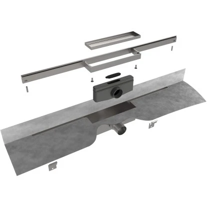 ESS Easy Drain Duschrinne M-Line 80 Cm Komplettset Sperrwasserhöhe 30 Mm 4 ESS Easy Drain Duschrinne M-Line 80 Cm Komplettset Sperrwasserhöhe 30 Mm – Bild 2