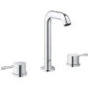 Grohe 3-Loch-Waschtischbatterie Essence Chrom -Badezimmerbedarf Geschäft 518102 4520 20296001