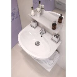 Cersanit Waschbecken PA60 Weiß 16,5 Cm X 60 Cm X 46 Cm -Badezimmerbedarf Geschäft 5907720656324 1022 AB 04