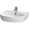 Cersanit Waschbecken PA60 Weiß 16,5 Cm X 60 Cm X 46 Cm -Badezimmerbedarf Geschäft 5907720656324 1022 S 01