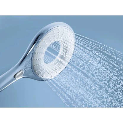 Grohe Handbrause Rainshower Icon 150 Chrom-Marmor 2 Strahlarten 4 Grohe Handbrause Rainshower Icon 150 Chrom-Marmor 2 Strahlarten – Bild 2