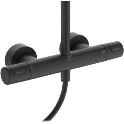 Ideal Standard Duschsystem Ceratherm T25 Kopfbrause 20 Cm Silk Black -Badezimmerbedarf Geschäft 611768 3049 3