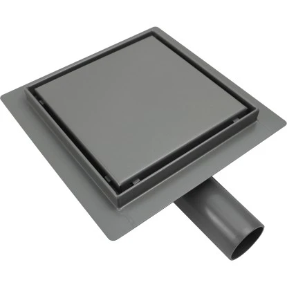 VerosanPro Duschrinne-Bodenablauf Nakia Quadratisch Matt Hellgrau 25 Cm X 25 Cm 3 VerosanPro Duschrinne-Bodenablauf Nakia Quadratisch Matt Hellgrau 25 Cm X 25 Cm