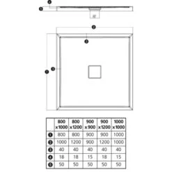 Duschwanne Fashion-Q 90 Cm X 90 Cm 8 Duschwanne Fashion-Q 90 Cm X 90 Cm -Badezimmerbedarf Geschäft 675085 3209 3