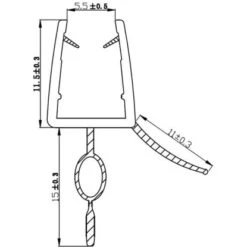 Bodendichtleiste Für Duschkabinen 6 Mm Glasstärke -Badezimmerbedarf Geschäft 702388 4633 2