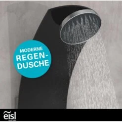 Eisl Duschpaneel Karibik 3 In 1 Mit Regendusche Sechs Massagedüsen Schwarz -Badezimmerbedarf Geschäft 7663602 2759 7