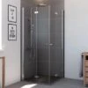 Breuer Eckeinstieg DrehfalttürElana Komfort Chrom Klarglas 80 X 80 Cm -Badezimmerbedarf Geschäft 767955 2570 1655