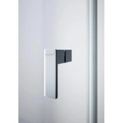 Hüppe 4-Eck-Schwingtür Design Pure BxH: 80 Cm X 190 Cm Silber Matt -Badezimmerbedarf Geschäft 774325 2438 HPDE1Griff 4 1