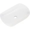 Fackelmann Aufsatzbecken Oval 50 Cm Weiß -Badezimmerbedarf Geschäft 802541 3254 849001