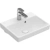 Villeroy & Boch Handwaschbecken Avento 45 Cm Alpinweiß Mit Hahnloch Und Überlauf -Badezimmerbedarf Geschäft 816696 1709 VB73584501