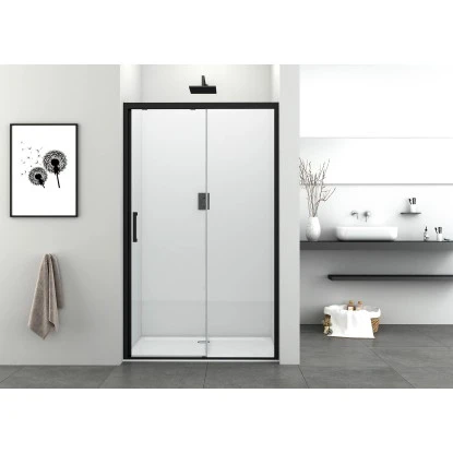 Sanotechnik Schiebetür Elite Mit Soft Close 118 - 120 Cm X 195 Cm Schwarz 3 Sanotechnik Schiebetür Elite Mit Soft Close 118 - 120 Cm X 195 Cm Schwarz