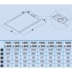 Ottofond Duschwanne Zona 140x90/3,3 Cm Anthrazit -Badezimmerbedarf Geschäft 8714735 sk
