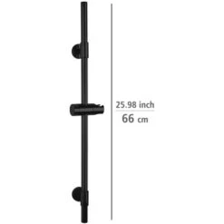 Wenko Duschstange Basic Schwarz -Badezimmerbedarf Geschäft 903260 1068 04