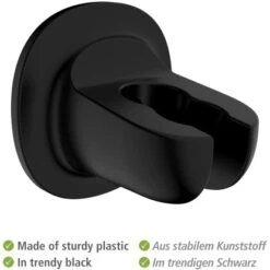 Wenko Duschkopfhalter Libertà Schwarz Befestigen Ohne Bohren 10 Wenko Duschkopfhalter Libertà Schwarz Befestigen Ohne Bohren -Badezimmerbedarf Geschäft 903762 1068 03