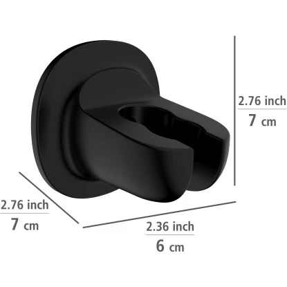 Wenko Duschkopfhalter Libertà Schwarz Befestigen Ohne Bohren 6 Wenko Duschkopfhalter Libertà Schwarz Befestigen Ohne Bohren – Bild 4