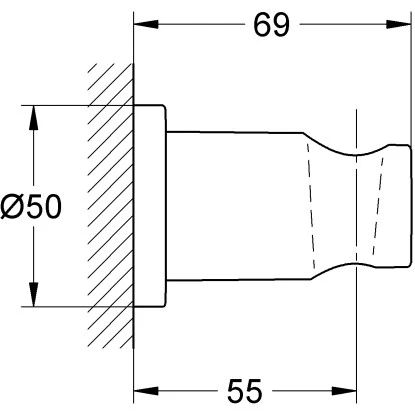 Grohe Handbrausehalter Rainshower Cool Sunrise 4 Grohe Handbrausehalter Rainshower Cool Sunrise – Bild 2