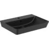 Ideal Standard Waschtisch Connect Air 60x46 Cm 1 Hahnloch Mit Überlauf Schwarz -Badezimmerbedarf Geschäft 9802745 3049 1