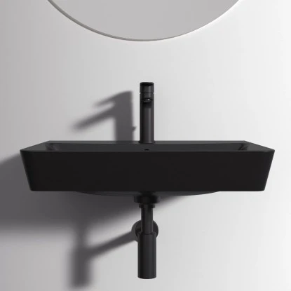 Ideal Standard Waschtisch Connect Air 60x46 Cm 1 Hahnloch Mit Überlauf Schwarz 7 Ideal Standard Waschtisch Connect Air 60x46 Cm 1 Hahnloch Mit Überlauf Schwarz – Bild 5