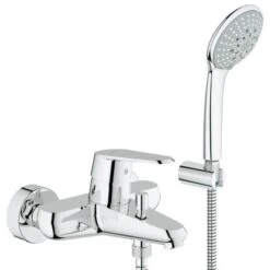 Grohe Einhand-Wannenbatterie Eurodisc C DN 15 Mit Brausegarnitur
