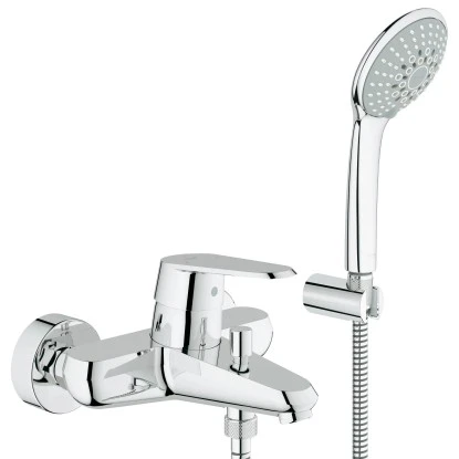 Grohe Einhand-Wannenbatterie Eurodisc C DN 15 Mit Brausegarnitur 3 Grohe Einhand-Wannenbatterie Eurodisc C DN 15 Mit Brausegarnitur